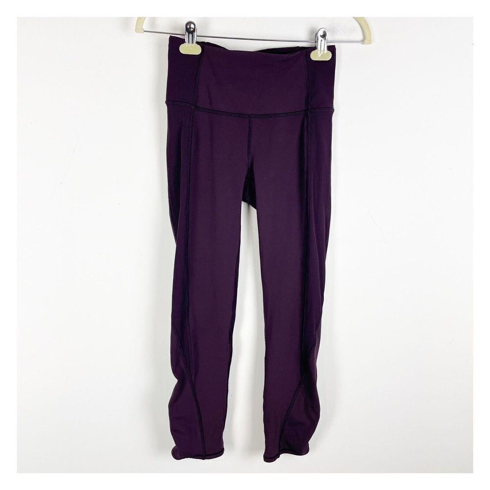 Lululemon Purple Crop 21” Leggings Sz 4​​​​​